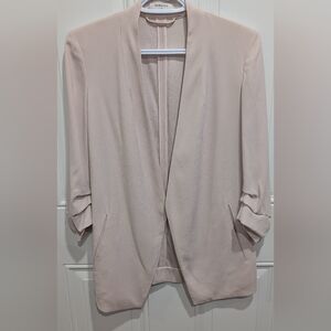  Babaton Power blazer in a light pink